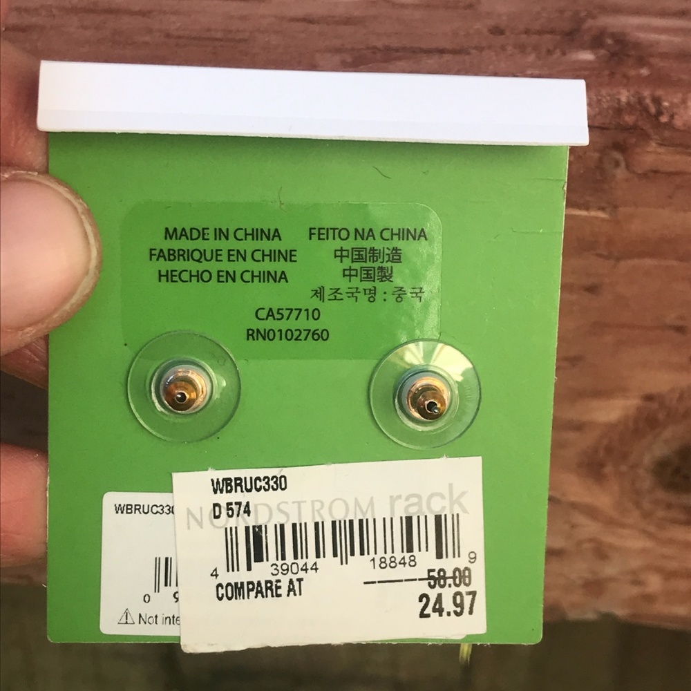 Kate Spade Gold Chainlink Earrings - Picture 2 of 2